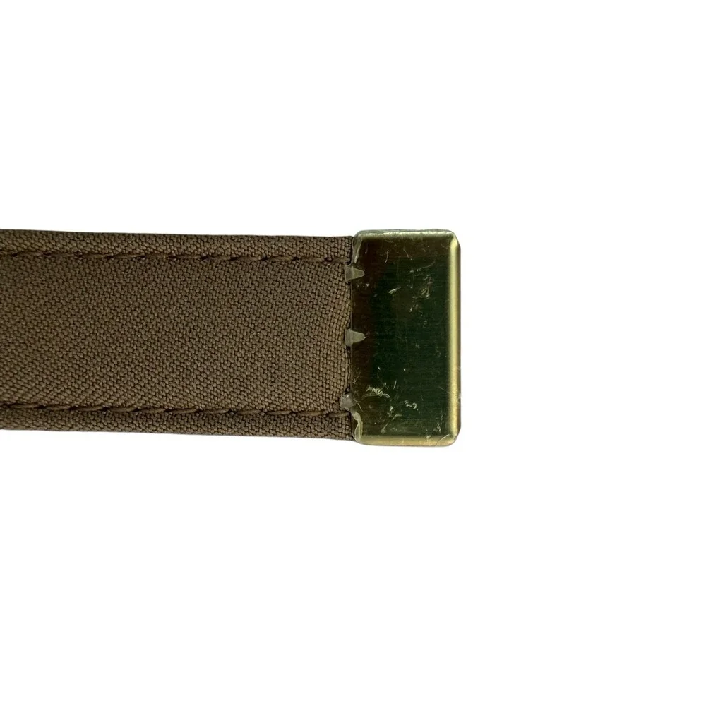 Vanguard Khaki Belt Brass Tip Female Woman Vintage NIB NOS Read